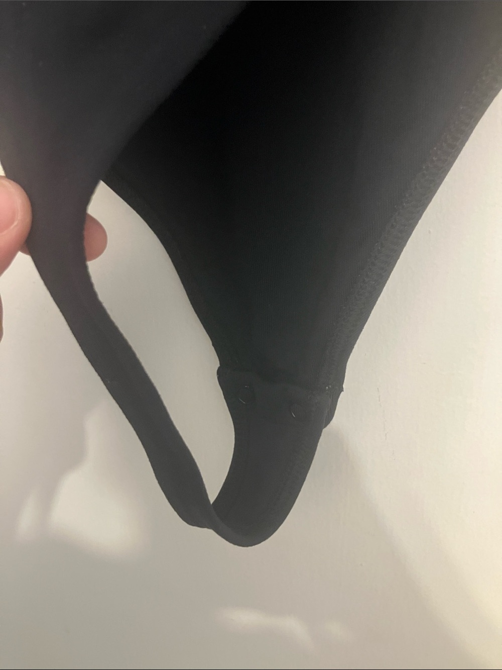 Aritzia Babaton long-sleeve bodysuit in black crewneck +snap-closure Small - Picture 7 of 9